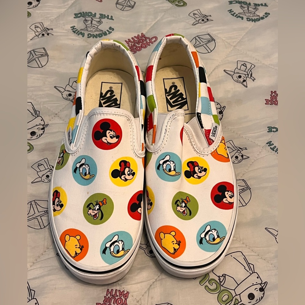 Women's Disney 50th Anniversary Character Polka dot Vans